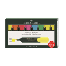 Комплект текст маркери Faber-Castell 1548, 6 цвята + 2, 24107