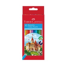 Цветни моливи Faber - Castell Замък, 12 цвята