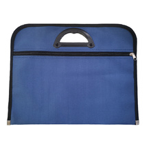 Чанта плат B-MAX, Черна и Синя с цип