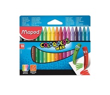 Восъчни пастели MAPED Color Peps, 18 цвята