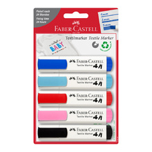 Текстилни маркери  Faber-Castell Baby, 5 цвята