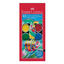 Акварелни бои Faber Castell, 12 цвята голяма кутия