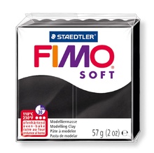 Полимерна глина STAEDTLER Fimo Soft №9, черна