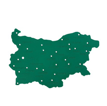 Шаблон с картата на България