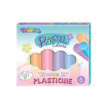 Пластилин 6 цвята Pastel by Colorino
