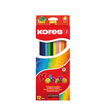 Цветни моливи Kores Kolores, Триъгълни, 12 цвята