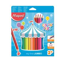 Цветни моливи Maped Color'Peps My First Jumbo 18 цвята/комплект