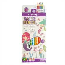 Триъгълни цветни моливи за рисуване YALONG 12 цвята