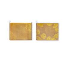Папка с цип, дъно 30 мм, А4, мат PP, Kraft Gold