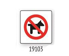 Пиктограма Забрана за кучета 19103