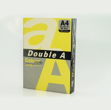Цветна хартия Double A, A4, 80гр./кв.м., 500 листа, Lemon