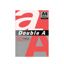 Цветна хартия Double A, A4, 80гр./кв.м., 100 листа, Red