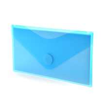 Папка Плик Пластмасова Classic 12,5 х 22,5 см. , синя