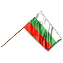 Знаме българско 16х23 с дръжка