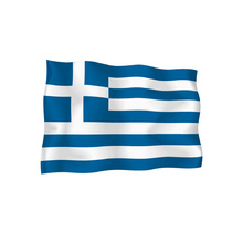 Знаме Гърция 16х22