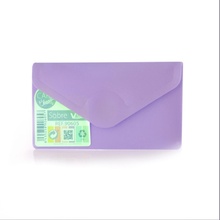 Папка Плик Пластмасова Card Size 6.2 x 10.5 cm. , пастелно лилаво