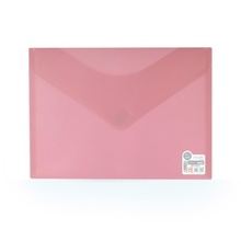 Папка Плик Пластмасова А5 -18 x 25 cm. , пастелно розово