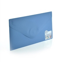 Папка Плик Пластмасова/ DL12,5 х 22,5 см., синя