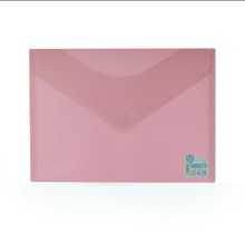 Папка Плик Пластмасова А4+ -24 x 33.5 cm , пастелно розов