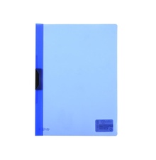 Папка с клипс Office box, до 30 листа, синя -прозрачна