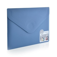 Папка Плик Пластмасова А6 -12 x 16 cm.синя