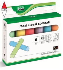 Цветни тебешири Lebez Maxi 6 бр.