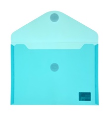 Папка V-Lock A5 Colorline - прозрачна-синя