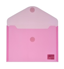 Папка V-Lock A5 Colorline - прозрачна-розова