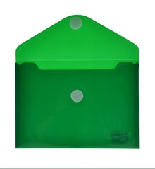 Папка V-Lock A5 Colorline - прозрачна зелена