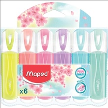 Комплект текстмаркери Maped  Pastel, 6 цвята