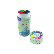 Маркери Spree, Superwashable, 12 цвята, картонен тубус