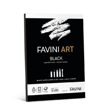Скицник FAVINI Art - Black, А4, 10л.